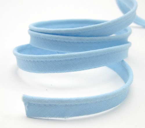 Paspelband hellblau 10mm - , breit
