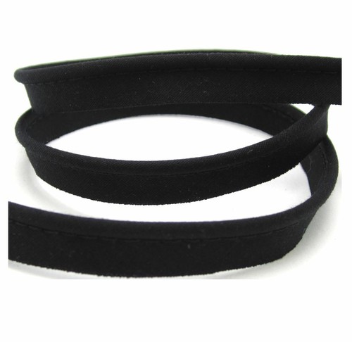 Paspelband elastisch schwarz - elastisch,,