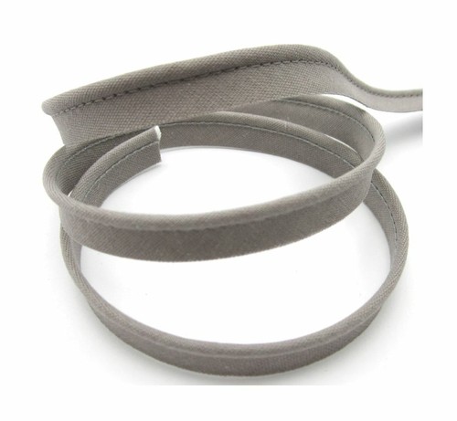 Paspelband grau 10mm breit - , mit