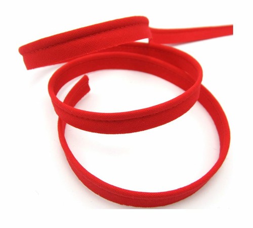 Paspelband rubinrot 10mm - , breit